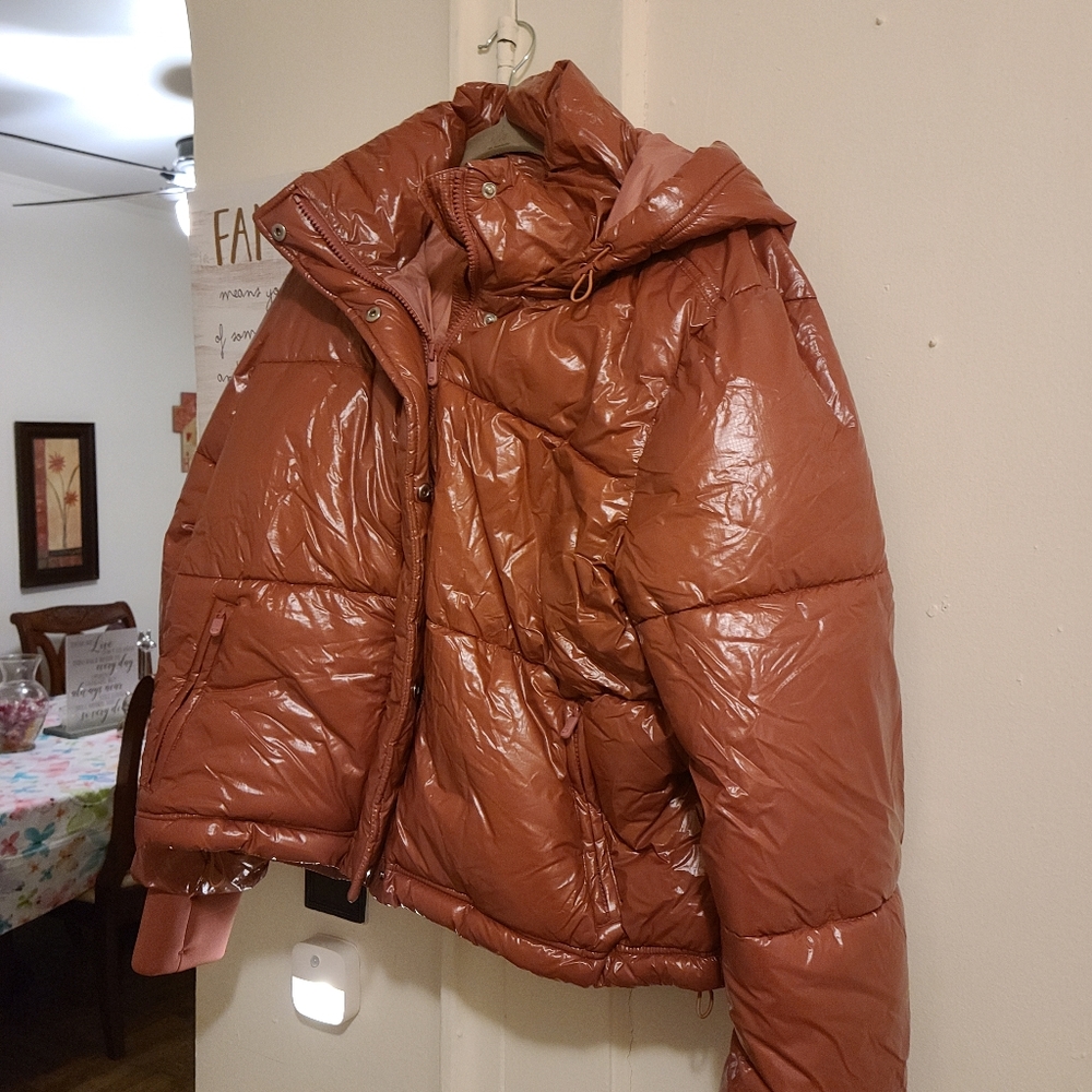 Patent Leather bubble coat